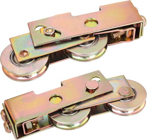 2 Pack Sliding Door Rollers, 1 1/4 Inch Sliding Glass Door Tandem Wheels Replacement Kit, 330LBS Heavy Duty Tamdem Rollers for Patio Door in Kuwait
