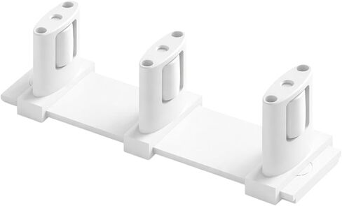 Sliding Closet Door Floor Roller Guide - Adjustable Width 3-Roller Design - Easy Install! (White) | Grovers Home Solutions in Kuwait