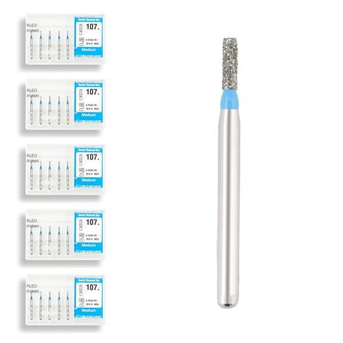 107.12M1, Cylinderical, 1.2 mm Dia, Medium Grit Diamond Bur, 5 per Pack in Saudi Arabia