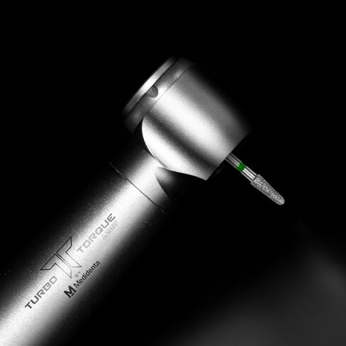 Medidenta Galil Diamond Multi-Use Dental Bur - Round End Taper Shape Coarse Grit 856-016C, FG Shank, 1.6mm Head Diameter, High-Speed Cutting for Crown Prep & Reduction (10 Pack) in Kuwait