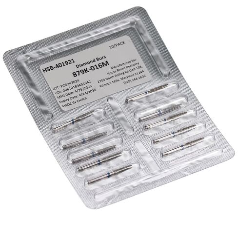 401921 HSB FG 879K-016M Gingival Curettage Medium Grit Diamond Burs 10/Pk in Saudi Arabia