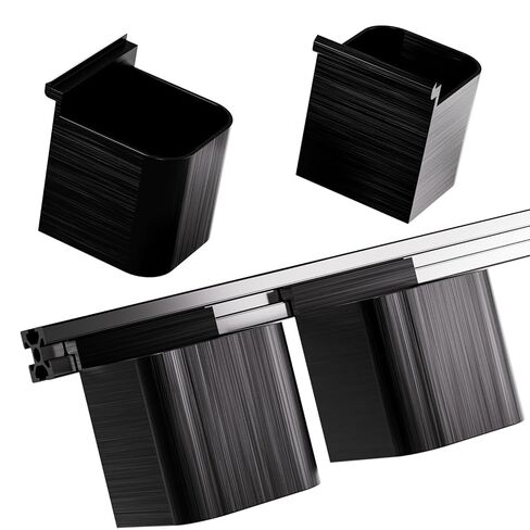 Hanging Storage Box, Black Linear Rail Organizer Holder for 3D Printer Parts and CNC DIY, T-Slot Aluminum Profile Accessories for European Standard 2020 Aluminum Extrusion in Kuwait