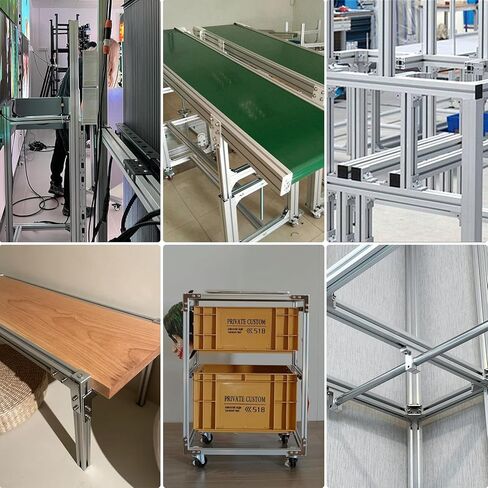 Hanging Storage Box, Black Linear Rail Organizer Holder for 3D Printer Parts and CNC DIY, T-Slot Aluminum Profile Accessories for European Standard 2020 Aluminum Extrusion in Kuwait