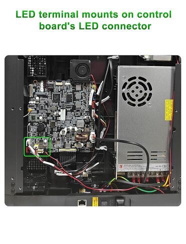 3D Printer LED LED Light Board Presentive for Flashforge Adventurer 5M/5M Pro 3D Printer ، 24V 7PCS LAMP حبات مع شريط إضاءة ساطع مرن الكابل (أبيض بارد) in Kuwait