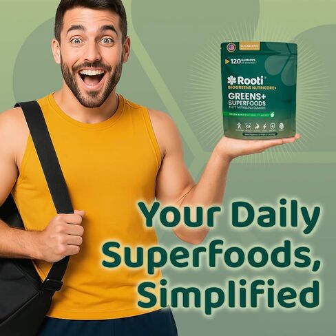 Super Greens Gummies for Adults – 7-in-1 Whole Food Supplement, Spirulina, Lion’s Mane, Probiotics, Fiber & Digestive Enzymes Vegan, Sugar-Free, Digestive & Immune Support, 120 Gummies in Saudi Arabia