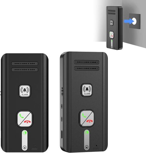 اتصال داخلي لاسلكي ثنائي الاتجاه للمكتب المنزلي، 2026 نظام اتصال داخلي طويل المدى ممتص مغناطيسي متطور، اتصال داخلي مثبت على الحائط من غرفة محمولة إلى غرفة 30 يومًا، وقت استعداد طويل، 5 مستويات لضبط مستوى الصوت in Kuwait