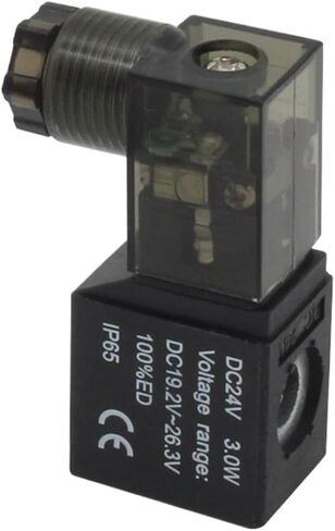1 قطعة صمام الملف اللولبي لفائف DC24V 12V AC220V 110V مناسبة ل 4V210-08 3V110-06 4V220 4V230 3V210 4V430 4V320 (100 سلسلة ، DC12V) in Kuwait