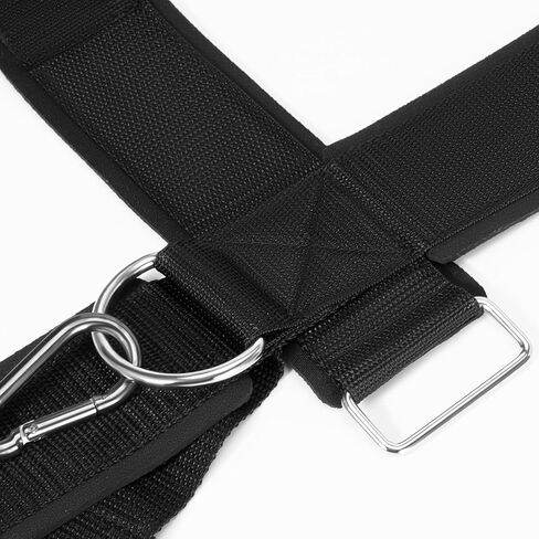 حزام رفع الأثقال للرقبة، جهاز تمرين الرقبة المحمول لبناء عضلات الرقبة وتخفيف الألم، حزام الذقن والرأس مبطن ناعم قابل للتعديل، سلسلة شديدة التحمل من الفولاذ المقاوم للصدأ in Kuwait