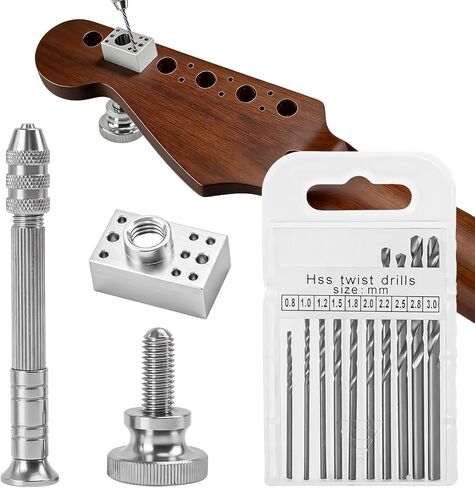 أداة تثبيت موالف الجيتار، أداة تثبيت موالف الجيتار - مجموعة قوالب كاملة مكونة من 6 دبابيس - متوافقة مع Fender Stratocaster/Telecaster والجيتار الكهربائي Squier in Kuwait