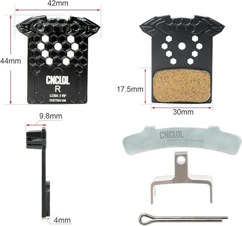 Bike Disc Brake Pads Resin Metal for Shimano L03A L02A L04C L05A L05a-rf K04Ti K05Ti Ultegra with Cooling Fin,BR-M8110 BR-M7110 BR-R9170 BR-R8070 BR-R7070 BR-RS805 BR-RX810 BR-RX400 in Kuwait