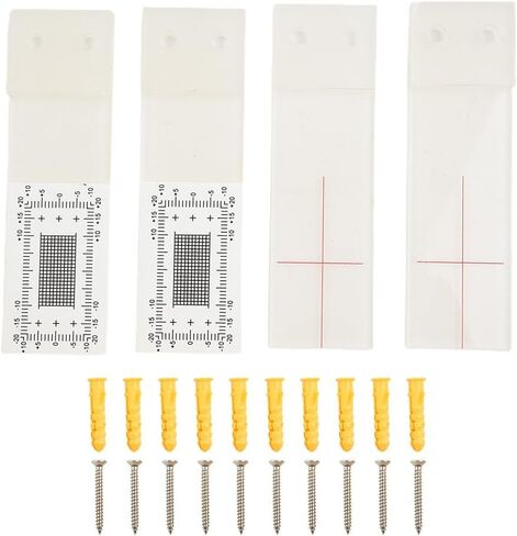 Corner Tell Tale Crack Monitor for Wall and Concrete Crack Width Measurement, High-Visibility Plastic Gauge with XY Grid Scale, Includes Mounting Screws (2-Pack) in Saudi Arabia