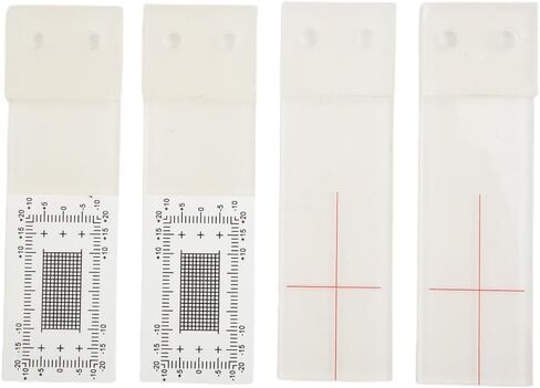 Corner Tell Tale Crack Monitor for Wall and Concrete Crack Width Measurement, High-Visibility Plastic Gauge with XY Grid Scale, Includes Mounting Screws (2-Pack) in Saudi Arabia