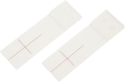 Corner Tell Tale Crack Monitor for Wall and Concrete Crack Width Measurement, High-Visibility Plastic Gauge with XY Grid Scale, Includes Mounting Screws (2-Pack) in Saudi Arabia