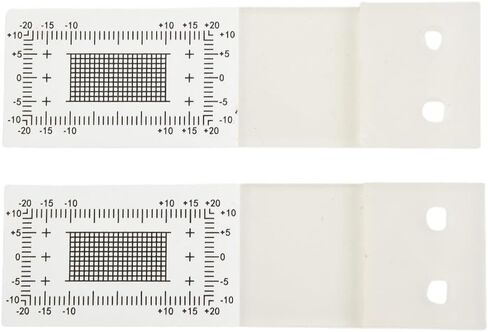 Corner Tell Tale Crack Monitor for Wall and Concrete Crack Width Measurement, High-Visibility Plastic Gauge with XY Grid Scale, Includes Mounting Screws (2-Pack) in Saudi Arabia