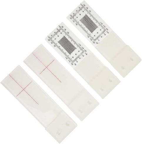 Corner Tell Tale Crack Monitor for Wall and Concrete Crack Width Measurement, High-Visibility Plastic Gauge with XY Grid Scale, Includes Mounting Screws (2-Pack) in Saudi Arabia