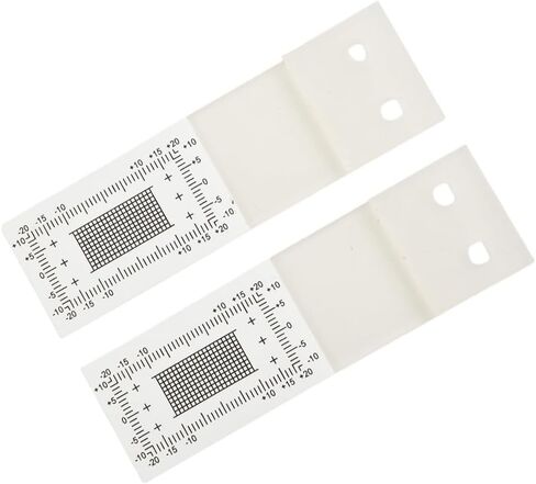Corner Tell Tale Crack Monitor for Wall and Concrete Crack Width Measurement, High-Visibility Plastic Gauge with XY Grid Scale, Includes Mounting Screws (2-Pack) in Saudi Arabia