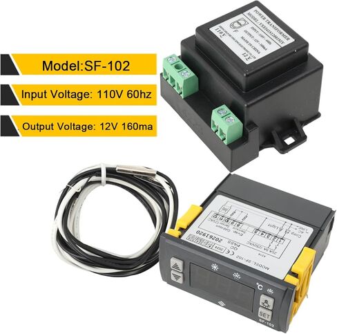 Electronic Temperature Controller SF-102 Digital Display Freezer Thermostat Regulator 110V an Evaporator Fan Controller Defrost Heating Wire Controlle in Kuwait