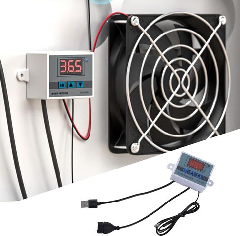 كابل طاقة USB 5V مزود بثلاثة أزرار للتحكم الذكي في درجة الحرارة لمروحة التبريد والمنافيخ حتى 50 وات in Saudi Arabia