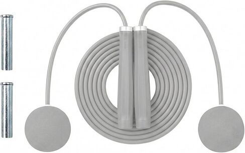 احتفظ بحبل القفز المرجح للياقة البدنية - حبل 2 في 1 لاسلكي وطويل مع كرات مرجحة 65 مم - حبل قفز ثقيل بدون حبال للرجال والنساء - تمرين القلب في صالة الألعاب الرياضية المنزلية الداخلية in Kuwait