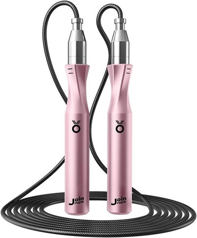 Weighted Jump Rope,Dual Bearing Smooth Rotation Speed Jump Rope, One-Button Push Adjustable Length for Men Women, Workout with Metal Handles for Fitness, Home Exercise & Slim Body in Saudi Arabia