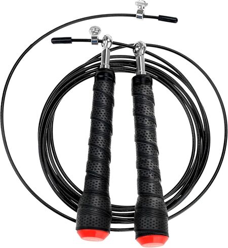Adjustable Speed Skipping Rope – Durable Tangle-Free Lightweight Jump Rope with Non-Slip Foam Handles for CrossFit, Boxing, MMA & Cardio Fitness - Jumping Rope Cable for Women, Men, and Kids in Saudi Arabia