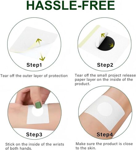 Pregnancy Nausea Relief, Morning Sickness Patches | Fast Acting and Natural Gentle Stickers for Quick Comfort, 60 Counts Anti Nausea Support for Pregnant Women in Kuwait