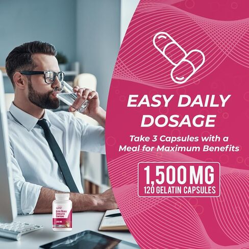 Active Hexose Correlated Compound 1500 mg, Clinically Studied Mushroom Extract for Immune System Support & Cellular Defense | 120 Capsules (40-Day Supply) | Non-GMO, Shiitake, Lion's Mane, Turkey Tail in Kuwait