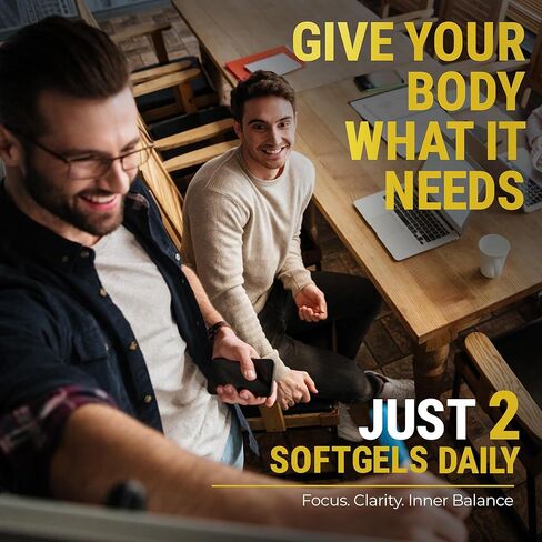 KEY ELEMENTS Organic Lions Mane Supplement Capsules with MCT Oil for Brain Support & Relaxed Focus - Lion's Mane Extract with Ashwagandha and L-Theanine - Lions Mane Mushroom Softgels in Kuwait