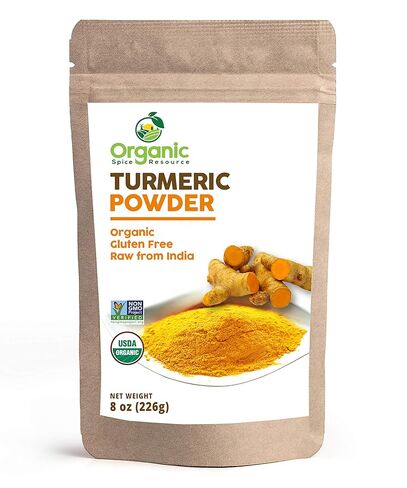 Organic Turmeric Powder w/Curcumin | 2.82 أونصة | وزارة الزراعة الأمريكية العضوية وغير المعدلة وراثيا | خام وطبيعي 100% من OSR in Kuwait