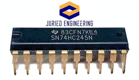 SN74HC245N SN74HC245 74HC245 أجهزة إرسال واستقبال للحافلات الثماني مع مخرجات 3 حالات صديقة للوحة التجارب IC DIP-20 (حزمة من 10) in Kuwait