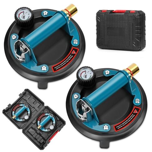 أكواب شفط زجاجية لرفع الجرانيت والزجاج ، كوب شفط زجاجي شفاف لرفع الزجاج الكبير ، سعة تحميل 480 رطل (2 عبوة) in Kuwait