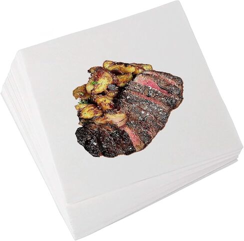 50 قطعة من أوراق الجزار الوردية لمدخن التدخين 12 × 12 بوصة ورق شواء لتغليف اللحوم بالضغط الحراري للاستعمال مرة واحدة in Kuwait