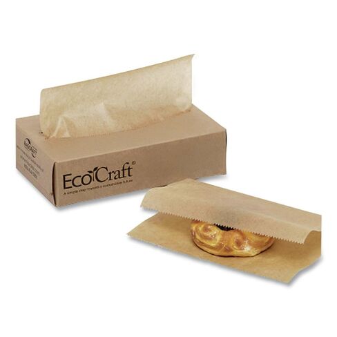 Bagcraft Papercon 016008 EcoCraft Interfolded Dry Wax Deli Paper, 10-3/4" Length x 8" Width, NK8 Natural (12 Packs of 500) in Kuwait