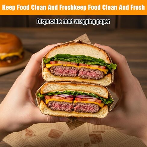 300 Sheets Sandwich Wrapping Paper, Printed Parchment Paper, Newspaper Food Wrap Deli Sheets for Outdoor Picnic, Churches, Home Party (15x11inch) in Saudi Arabia