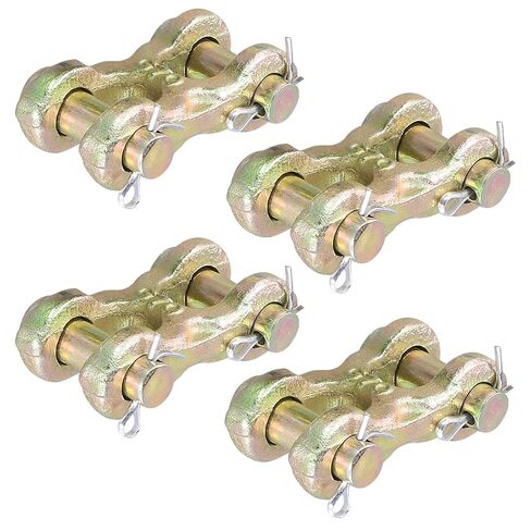 8 قطع 3/8 بوصة وصلة Clevis مزدوجة، وصلات Clevis مزدوجة، وصلات موصل سلسلة مجلفنة، وصلات إصلاح سلسلة من النوع G70 من النوع H للعناصر الثابتة والمرفوعة، حمل عمل 6600 رطل in Kuwait