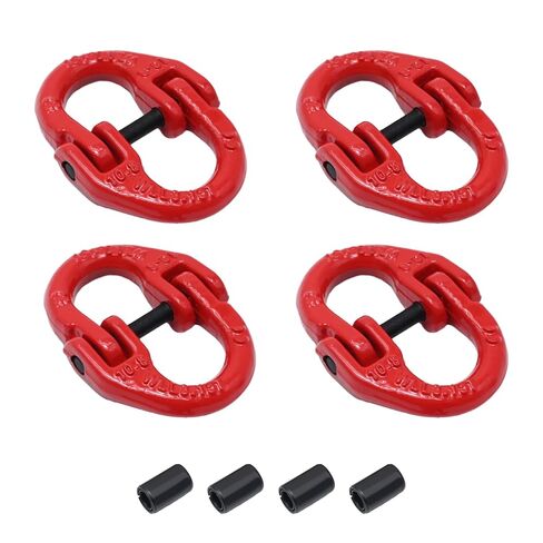 Anxingo 4 Pack 1/2 Inch Connecting Link, G80 Alloy Steel Hammerlock Coupling Link, Connecting Link for 12000 Lbs Working Load in Saudi Arabia