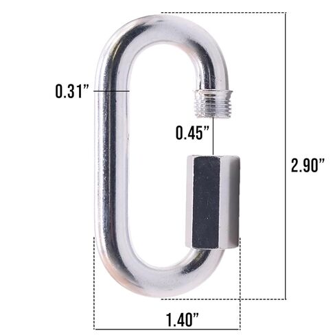 BoxerTool Steel Chain Quick Links 5/16" (20 Pack) - Chain Connector, Screw Carabiner, Threaded Quick Link Connector, Heavy Duty Steel Grade in Saudi Arabia