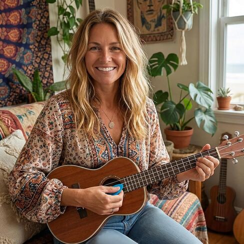 Soprano Ukulele Strings, Ukulele Strings Baritone Ukuleles String, 5 Sets Nylon Ukuleles String Set, Soprano (21 Inch) Concert (23 Inch) Tenor (26 In) with 10 Felt Picks in Kuwait