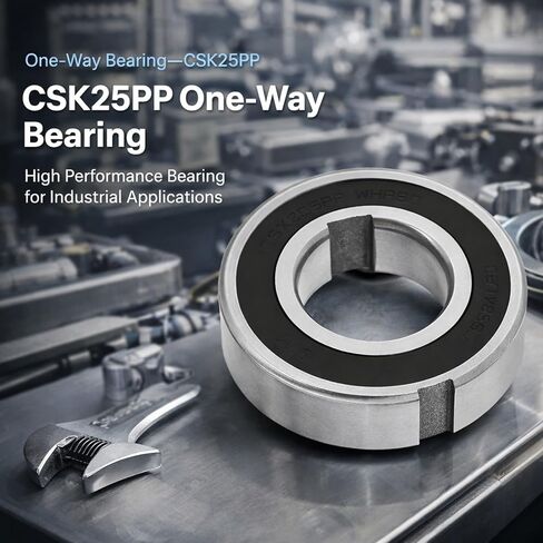 One Way Bearing Sprag Clutch, 25mm Bore, 52mm Outer Diameter, 15mm Thickness - Durable Bearing Steel, Smooth Engagement, Ideal for Machinery and Automotive in Saudi Arabia