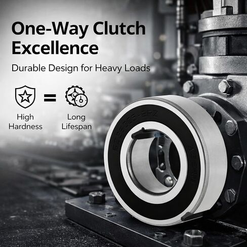 One Way Bearing Sprag Clutch, 25mm Bore, 52mm Outer Diameter, 15mm Thickness - Durable Bearing Steel, Smooth Engagement, Ideal for Machinery and Automotive in Saudi Arabia