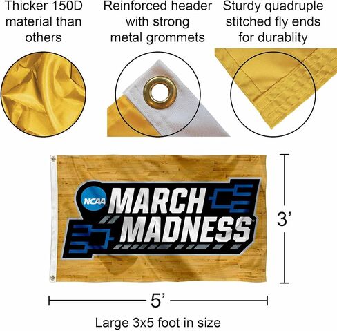March College Basketball Madness Tournament Flag in Kuwait