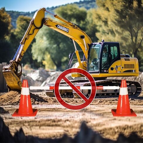 6 Pcs Retractable Traffic Cone Bar, Lightweight Cone Bars, Length from 4ft to 7.2ft, Road Cone Connecting Rod, White and Red, Perfect as Traffic Road in Kuwait