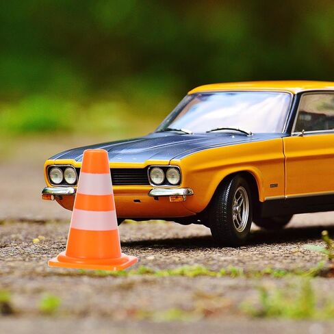 Kisangel Mini Traffic Cones and Road Signs Set for Kids 30 Pcs Educational Traffic Barricade Toys Interactive Construction Play for Early Learning and Parent-Child Activities in Saudi Arabia
