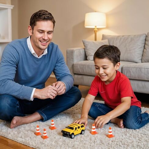 40Pcs Small Construction Cones, Miniature Traffic Barricade Cones Tiny Traffics Scene Roadblock - Toys Multifunctional Building Theme Party Sports Activity Models for Kids Street Signs Playset in Saudi Arabia