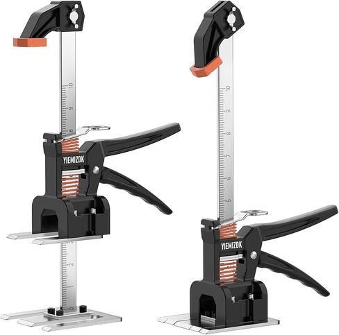 رافعة ذراع موفرة للعمالة مقاس 15 بوصة، هيكل من الألومنيوم بالكامل، مقبض صلب، مُشكل، يستخدم لوضع بلاط الحائط، وتركيب الأبواب والنوافذ، ورفع الأثاث، أسود -86 in Kuwait