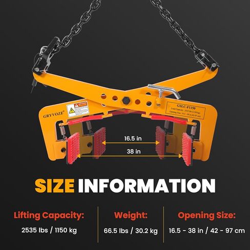 2535 lbs Stone Lifting Clamp, Adjustable Range: 16.5"-38" Granite Slab Lifting Clamp, Heavy Duty Scissor Clamps for Carrying and Vertical Transport of Concrete Blocks, Slate Sheets Curb Stones in Saudi Arabia