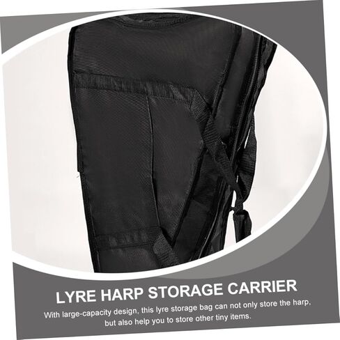 حقيبة حمل ذات سعة Lyre Harp، حقيبة أدوات موسيقية محمولة خفيفة الوزن مع تصميم مقبض مريح للحماية الشاملة in Saudi Arabia
