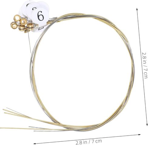 7 String String Lyre Harp Replacement Strings Durable Metal for Broad Compatibility Easy Installation and Rich Sound for Lyre Harp Maintenance and Repair in Saudi Arabia