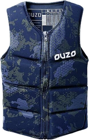 WYYHAA Mens Neoprene Wakesurf Impact Vest, Designed for Wake Surf and Skimboard, Great for Boating Rafting Surfing Buoyancy All Other Watersports Activities in Kuwait