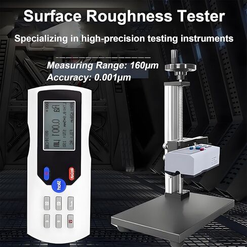 Handheld Digital Profilometer, 0.001um High Precision Surfaces Roughness Tester, Measuring Range 160μm, 100 Data Storage, for Roughness Measurement of Various Components in Saudi Arabia